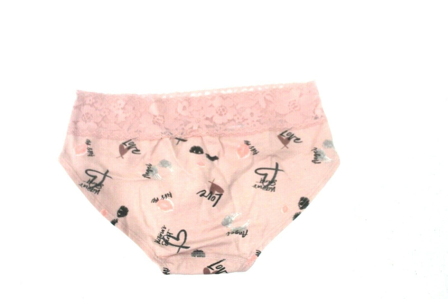 *NWT* Victoria’s Secret Pink Hiphugger Hipster Logo Lace Trim Panty Size Med