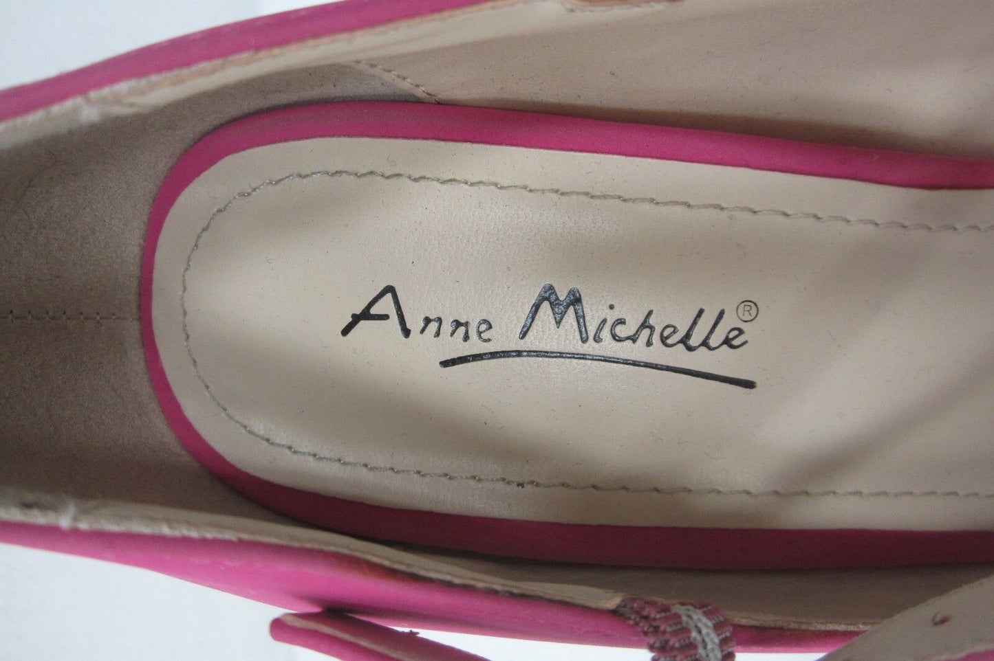 *MINT* Anee Michelle Magenta  Mary Jane Platform High Stiletto Heel Pump Size 8