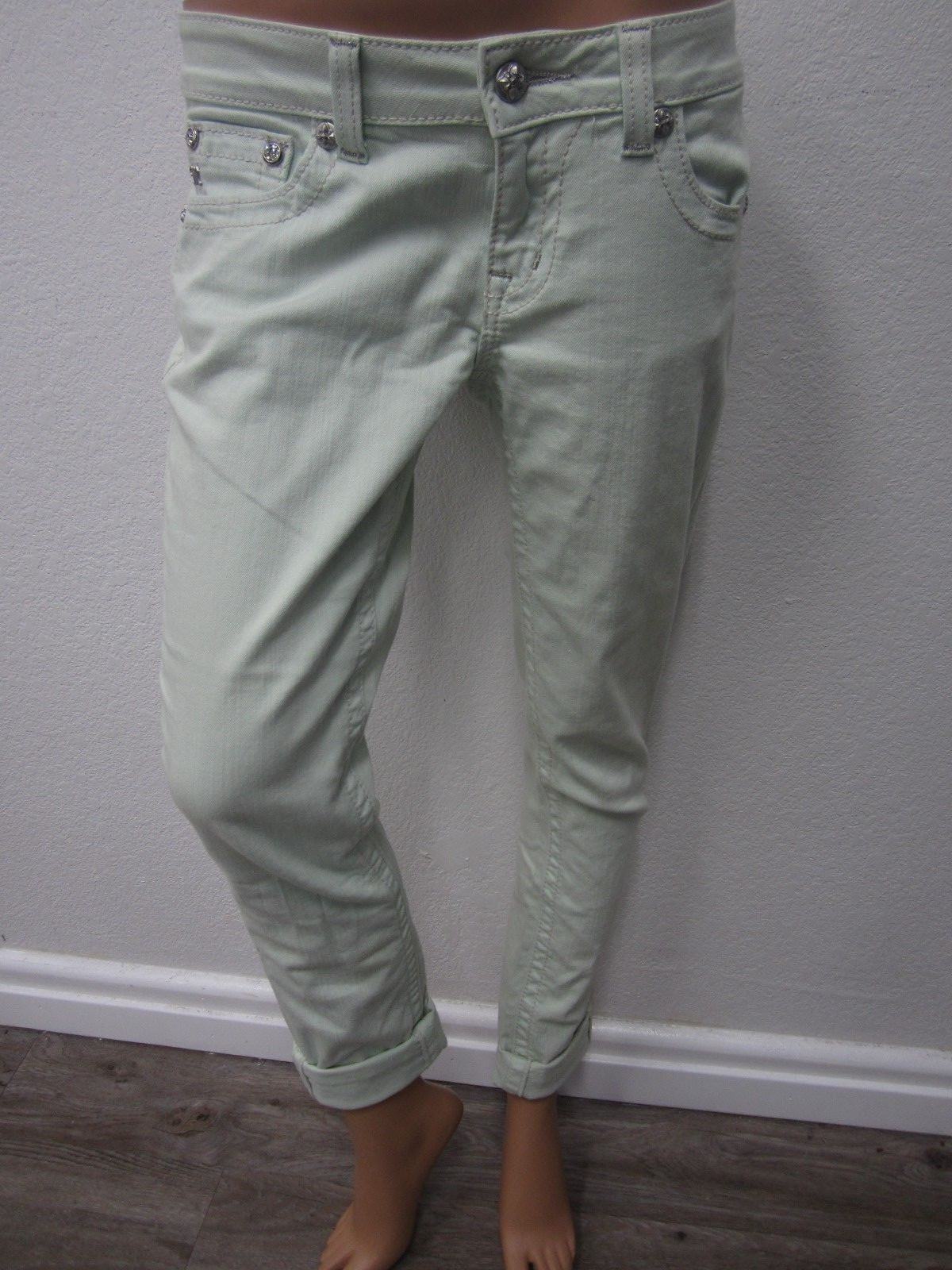 NWOT MISS ME SKINNY NEW JP5709S5 Flap Low Rise Jeans Honeydew Sz 28 X 26 Jeans