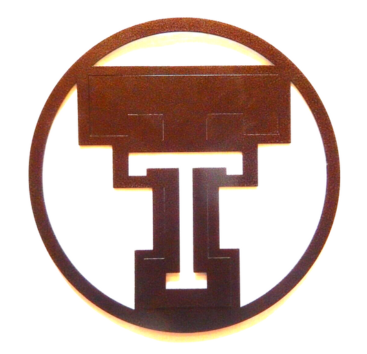 ~NEW~ 14ga. "TEXAS TECH" POWDER COATED METAL HOME DECOR TEAM WALL ART 10" Diam.