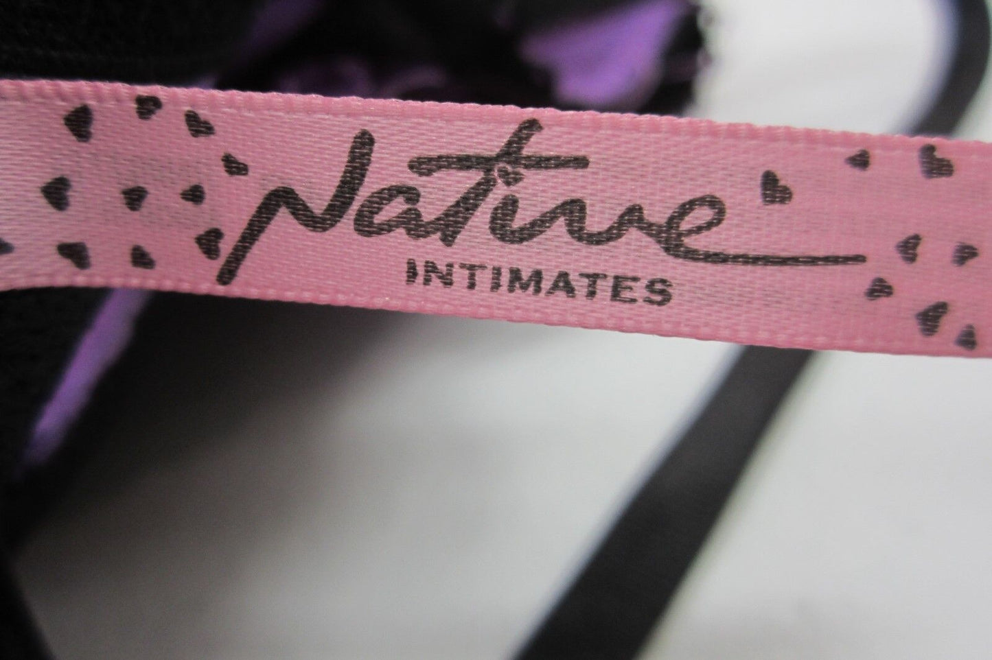 *New*  SEXY Native Intimates Black/Purple Corset Lingerie 34B
