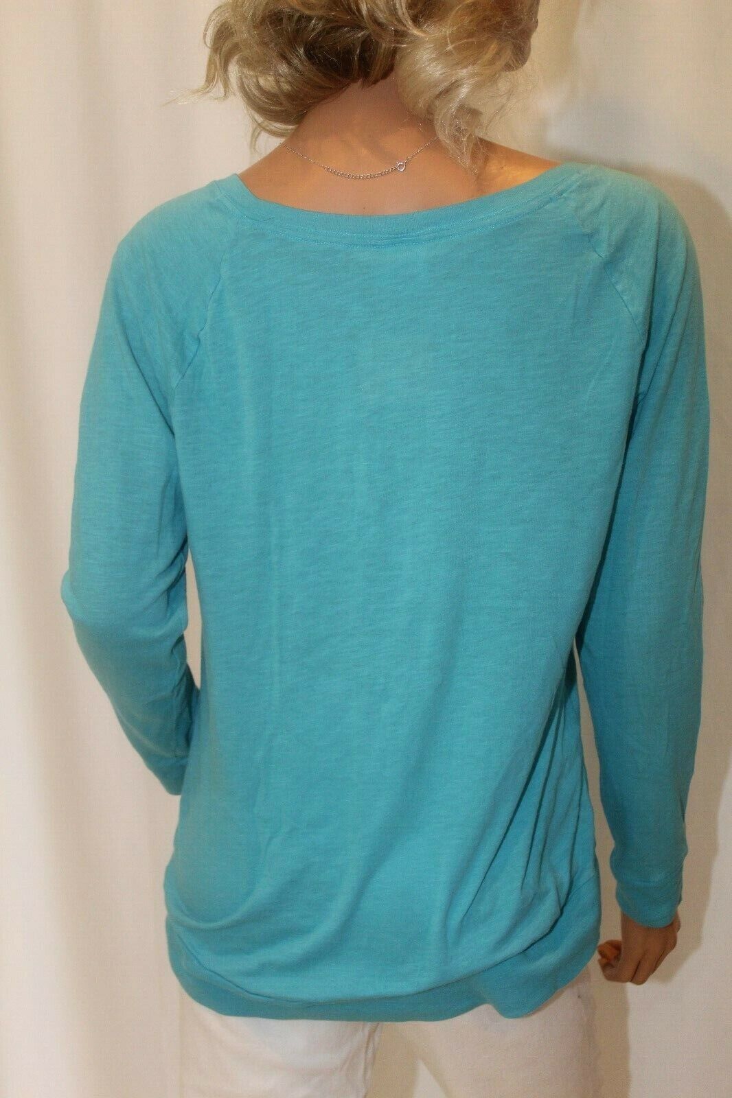 *NWOT* Victoria Secret Pink Large Long Sleeve Teal Shirt Size S