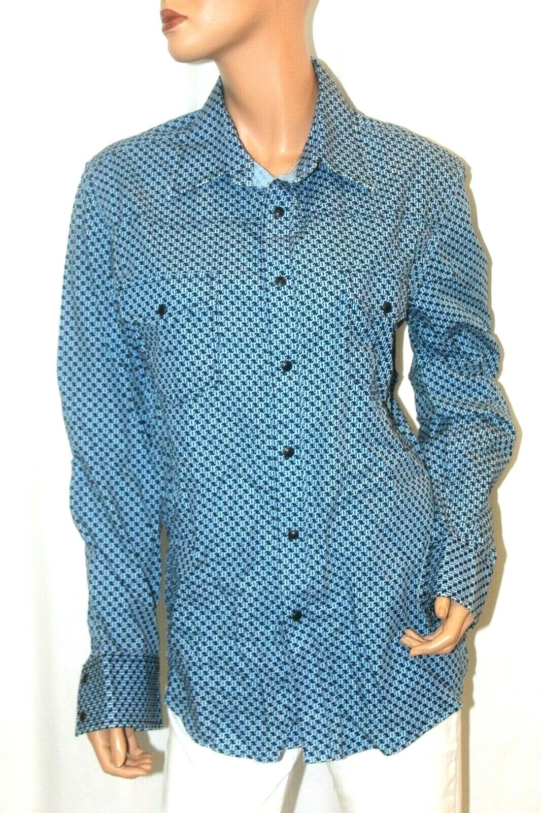 *NWT* $65.  Rock & Roll Cowboy Men's Long Sleeve Snap Button Down Shirt Sz S