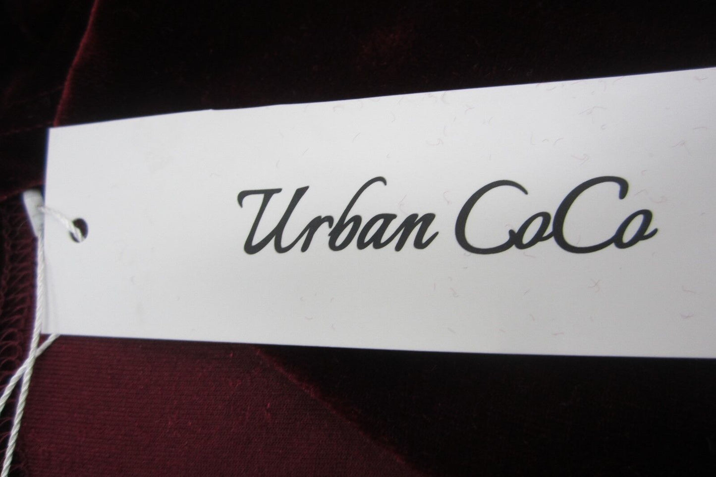 *NWT*  Urban CoCo Womens Long Dress Elegant Soft  Ruched Velvet Size Small
