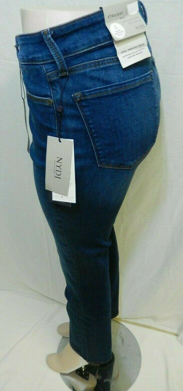 NWT $109 NYDJ Marilyn Straight Jeans  Premium Denim Lift Tuck Size 12P x 27