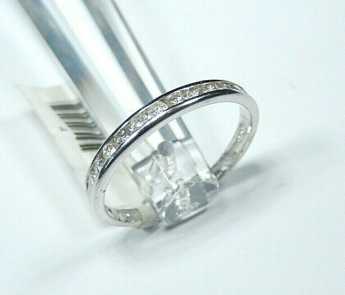 *NWT*  10K White Gold .25CT Diamond Ring Engagement  Wedding Band Size 7.5