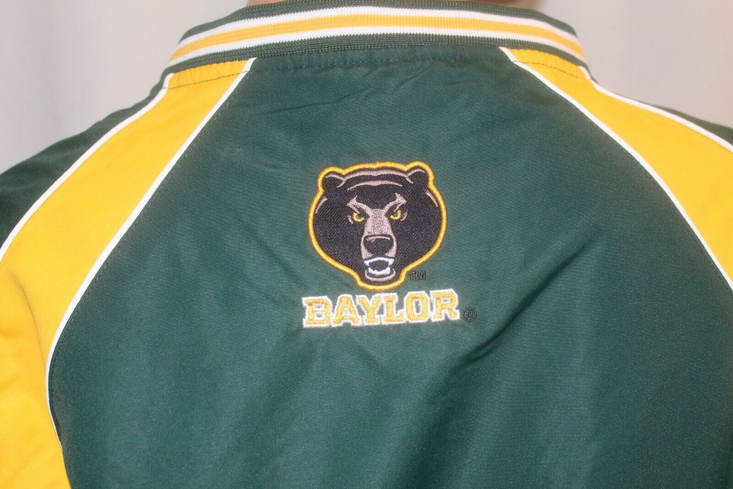 *NWT* Stadium Athletics Large Embroidered Baylor Bears Pull Over Jacket Sz S