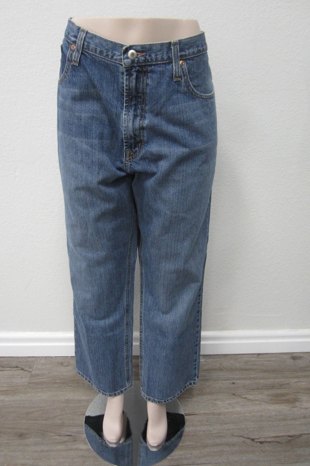 CINCH Mens Jeans Size 42x32 Big & Tall Medium Wash Straight Leg 100% Cotton EUC