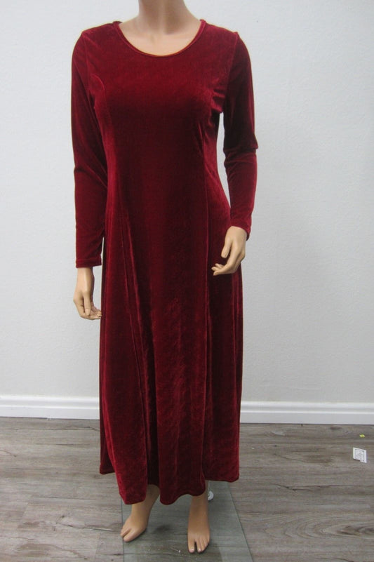 *NWT*  Urban CoCo Womens Long Dress Elegant Soft  Ruched Velvet Size Small