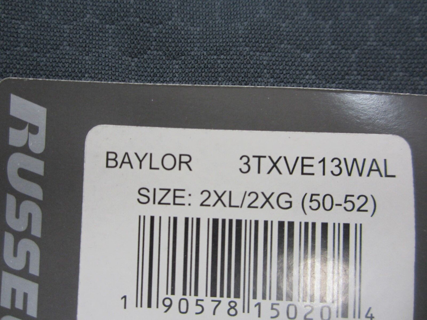 NWT Baylor University Bears Russell Athletic Polyester/Flanel Hoodie Jacket 2XL