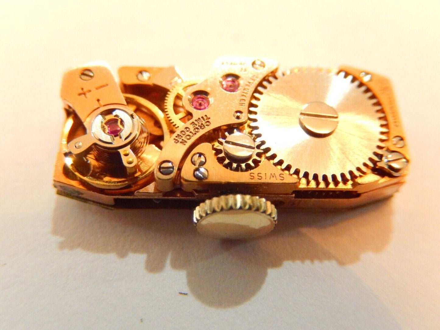 *RARE* 18K YELLOW GOLD VINTAGE PIERRE VALLEE LADIES CROTON SWISS MADE WATCH