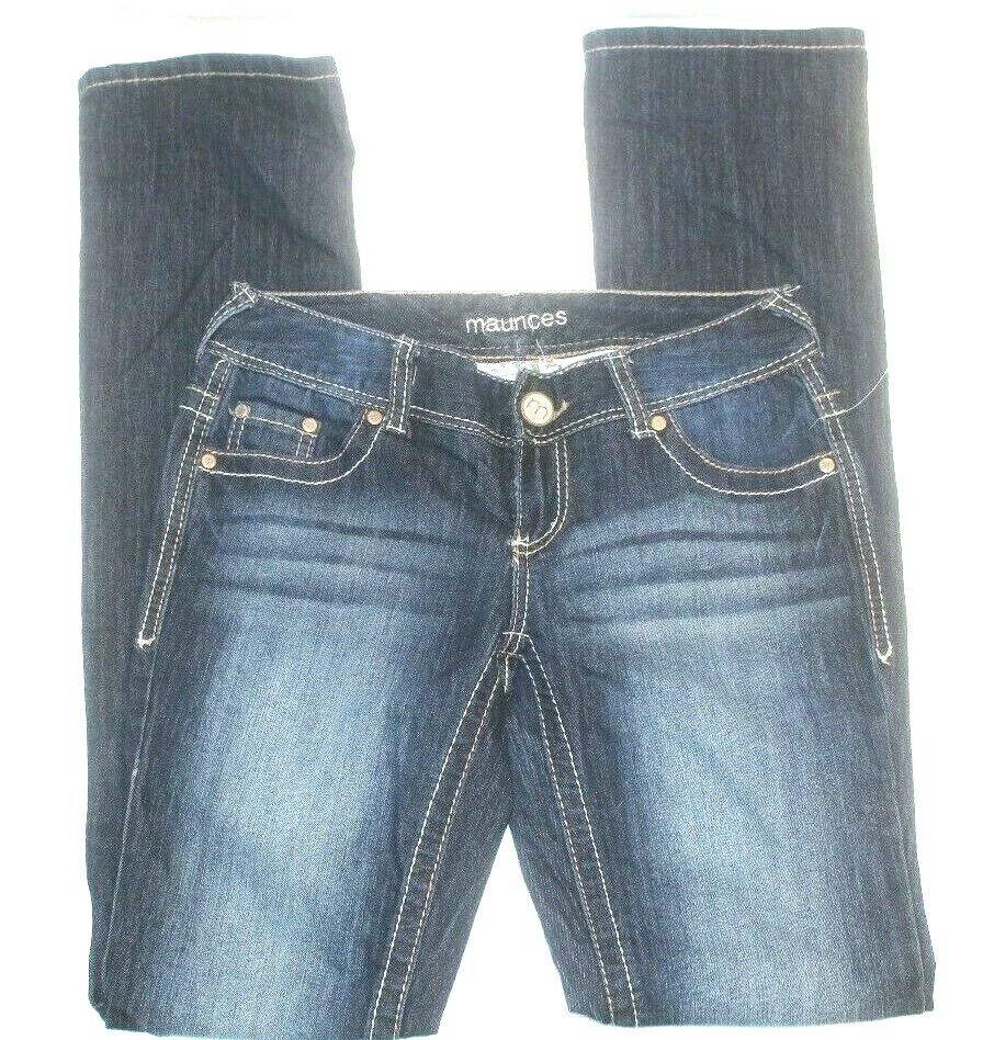 *NWOT* Maurices Jeans Dark Wash Size 0 Long Straight Leg 28" Waist