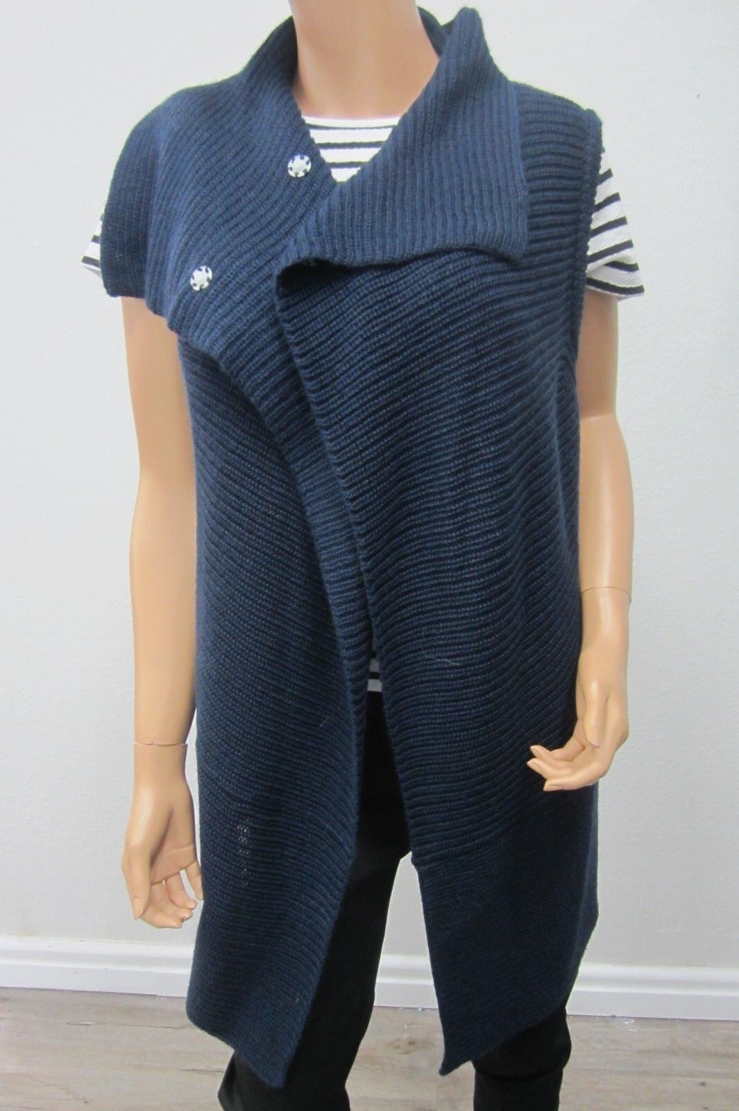 *NWT* $89 CHICOS Knit Johanna Soft & Cozy Sweater Vest  DEEP NAVY  SIZE 3