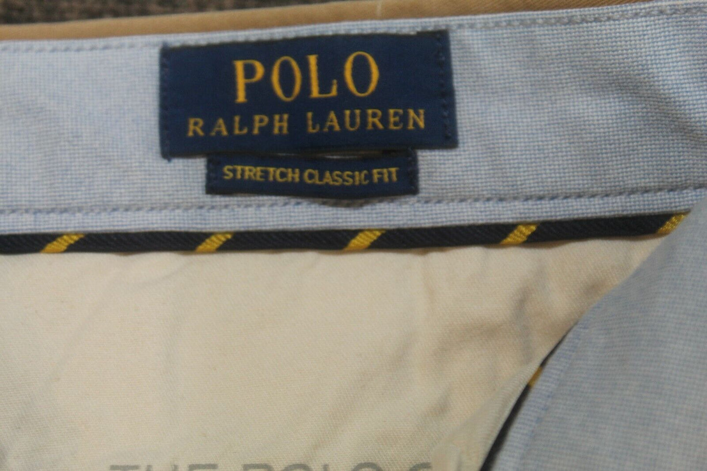 NWT -  $75.Polo Ralph Lauren Men Grey Chino Shorts Stretch Classic Fit 9" Siz 40