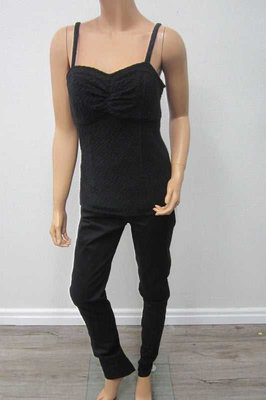 *NWT*  Womens Love Fire Lace Strap Exposed Zip Back Boho Bustier Top~ Sz Large