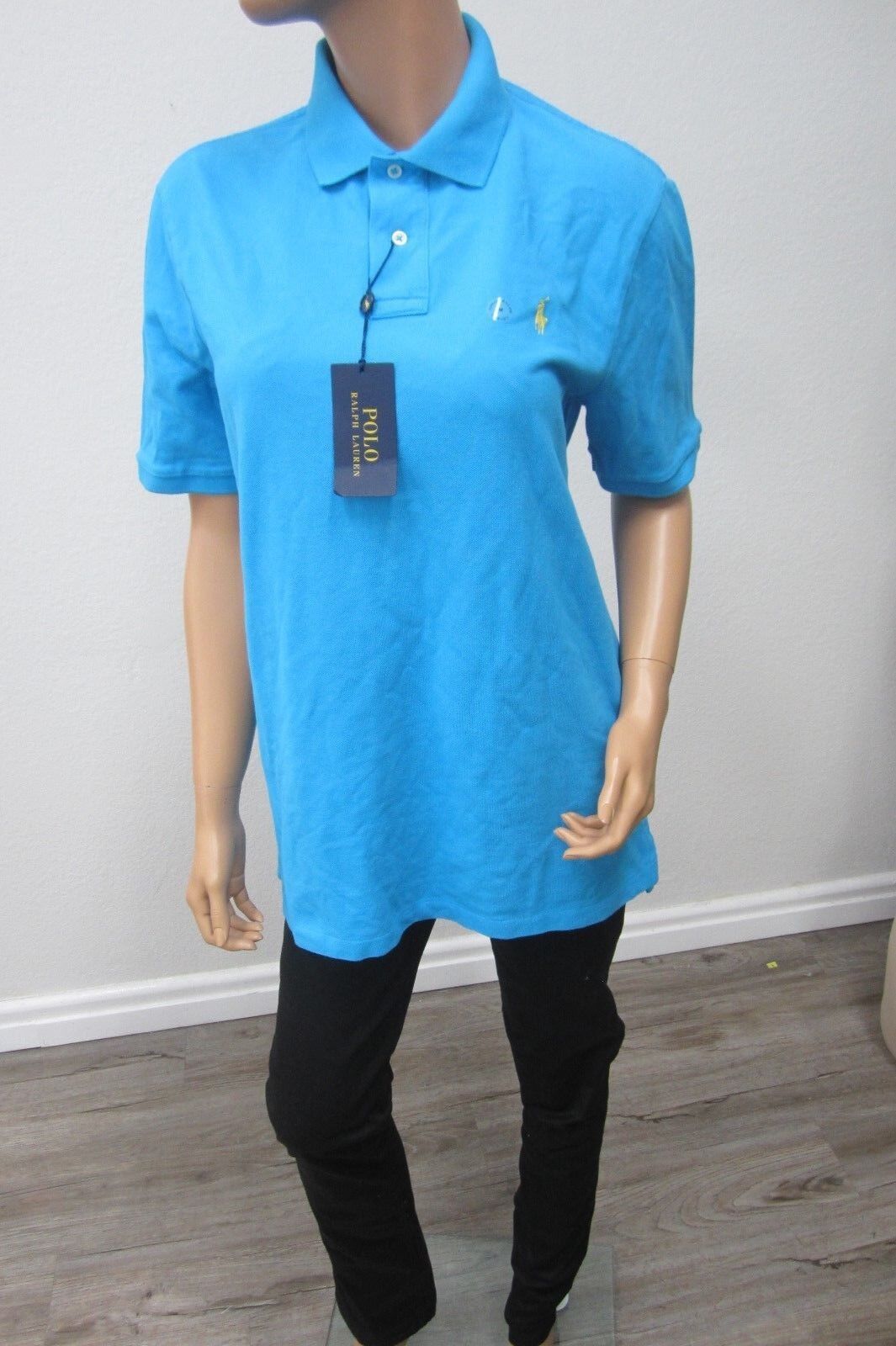 *NWT* Mens Polo Ralph Lauren Classic Fit Turquoise  Shirt Size Medium