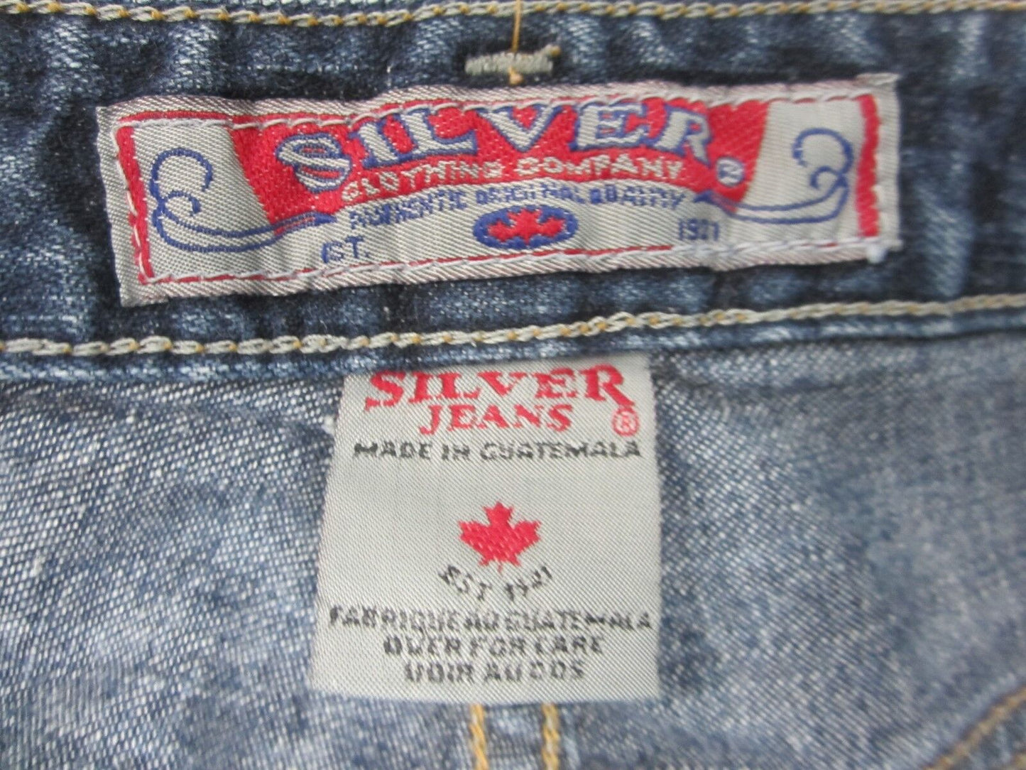 VERY NICE Silver Jeans Womens Mid Rise  Boot Cut Jeans  31 x 30 Medium Dark Wash