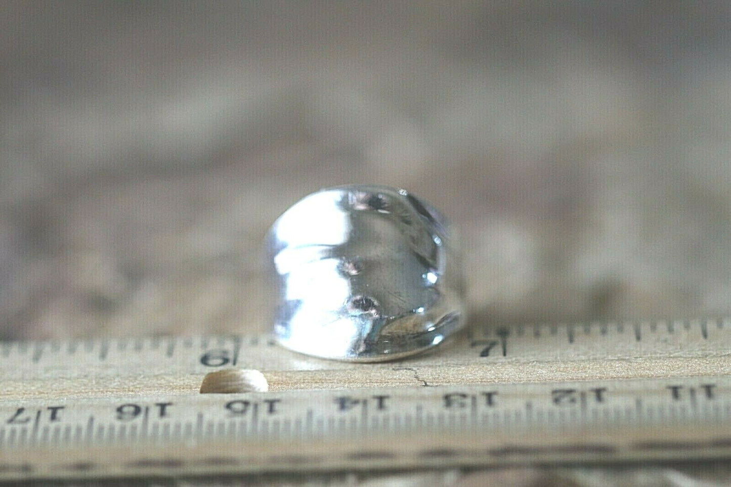 *VINTAGE*  Wide Handcrafted .925 Sterling Silver Native American Ring Size 7.5