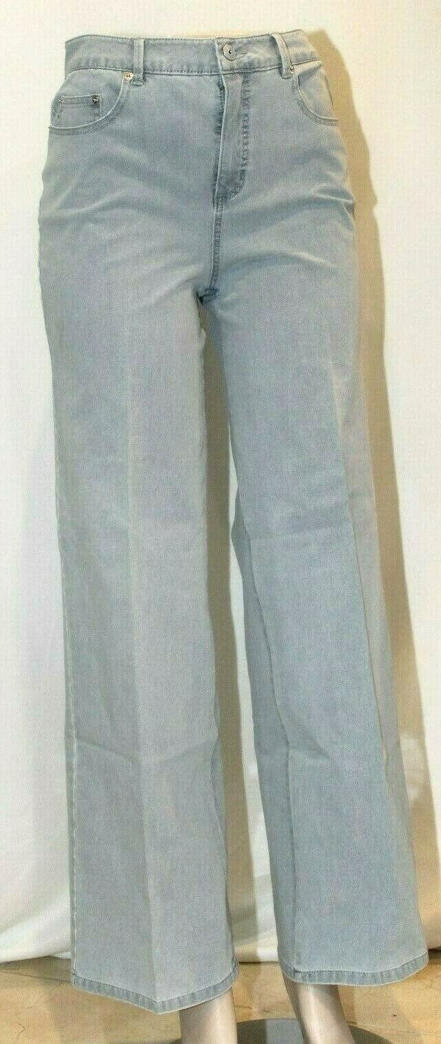 Isaac Mizrahi Live!  TRUE DENIM Wide-Leg Crop Jeans Size -  8