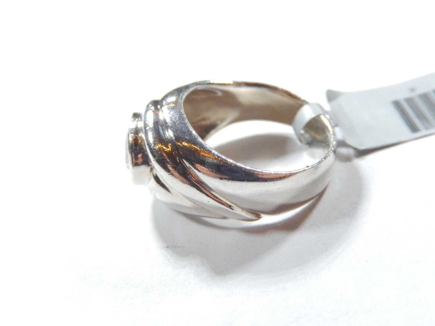 *VINTAGE*  Sterling Silver 2.00 CT Oval CZ  Dome  Gemstone Ring Size 7