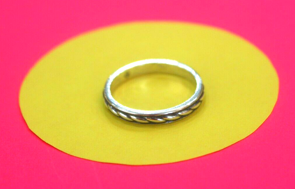 Brighton Decorative  Silver Tone Band Ring Size 9.5