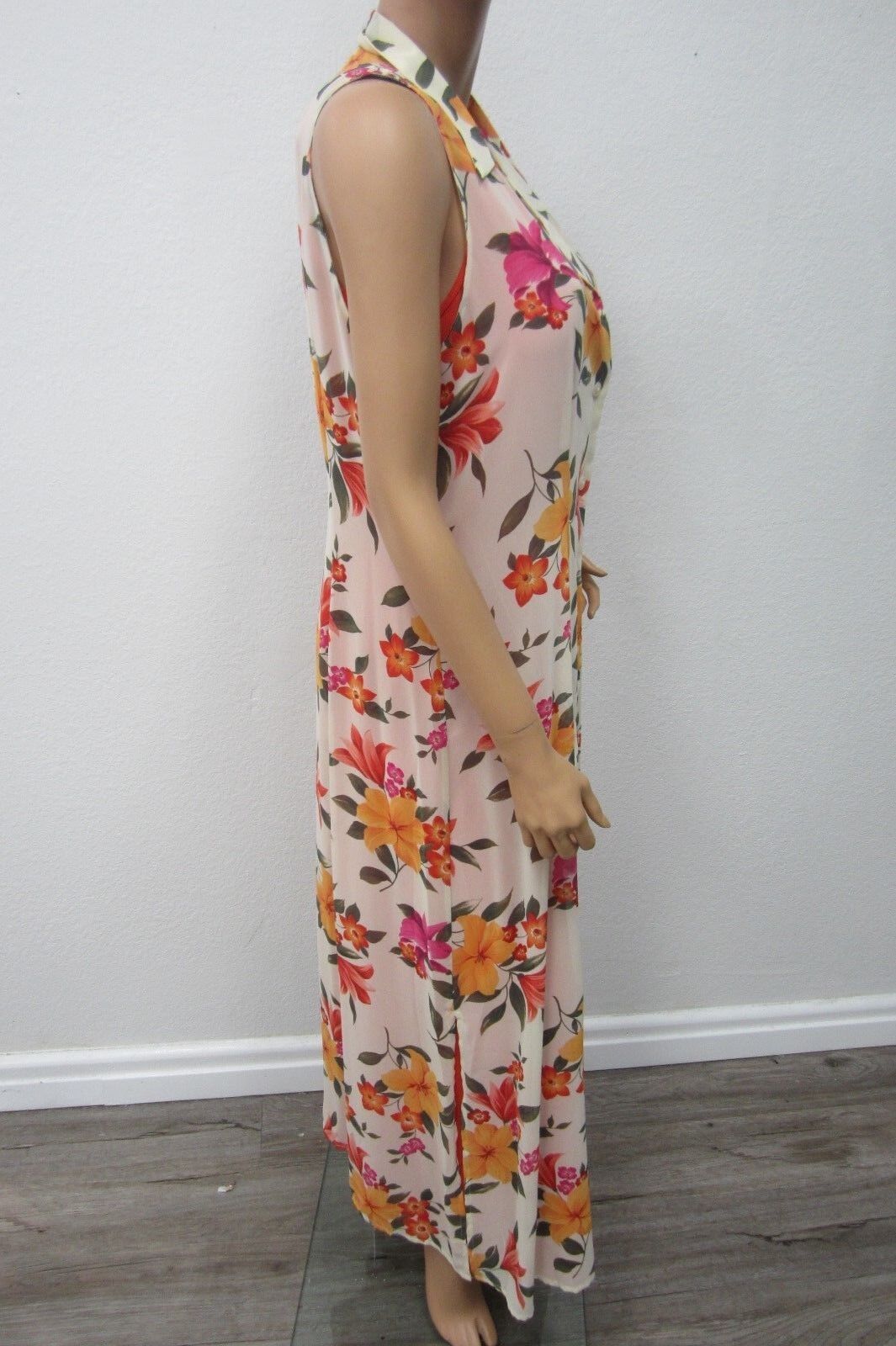 NWT Victoria's Secret Floral  Chiffon  Maxi Dress Size Large