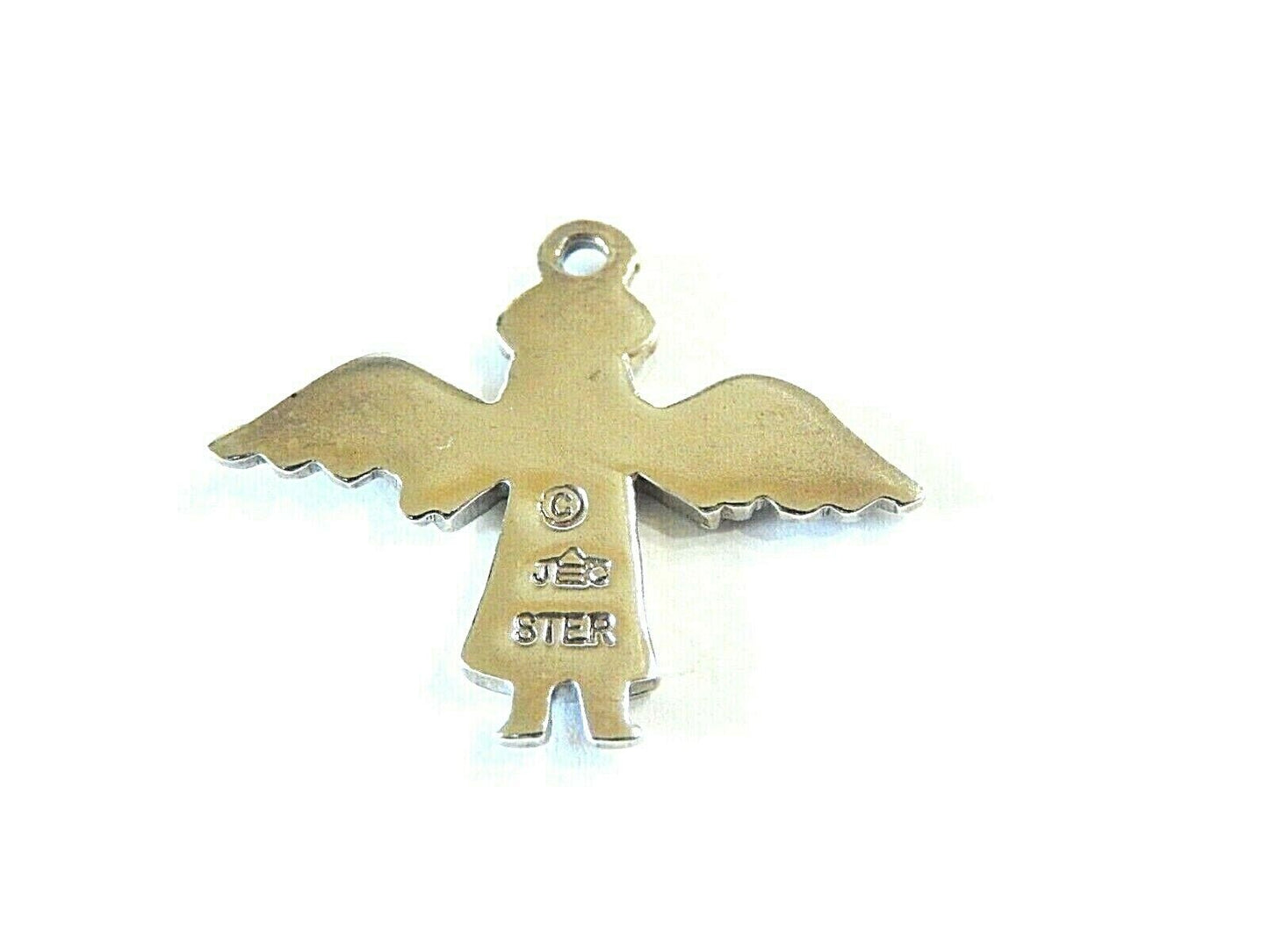 *VINTAGE*   JEEP COLLINS  Sterling Silver  Angel Charm / Pendant