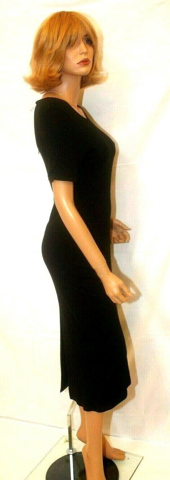 *NWT* BCBGeneration High-Low Mid Calf w/Slit Dress MSRP $88.00 Black Size XXS