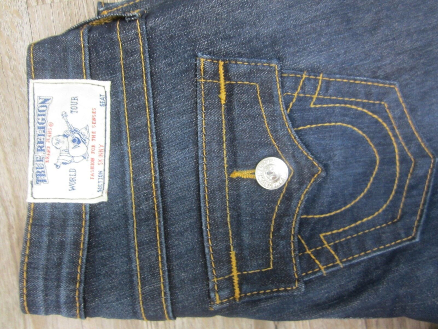 NWT AUTHENTIC True Religion Skinny Size 27X31 Dark Ladies Jeans WLFP