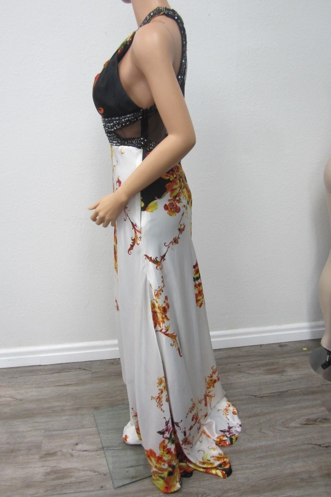 VERY NICE CINDERELLA  Stunning Formal Beaded Flower Gown Dress 14