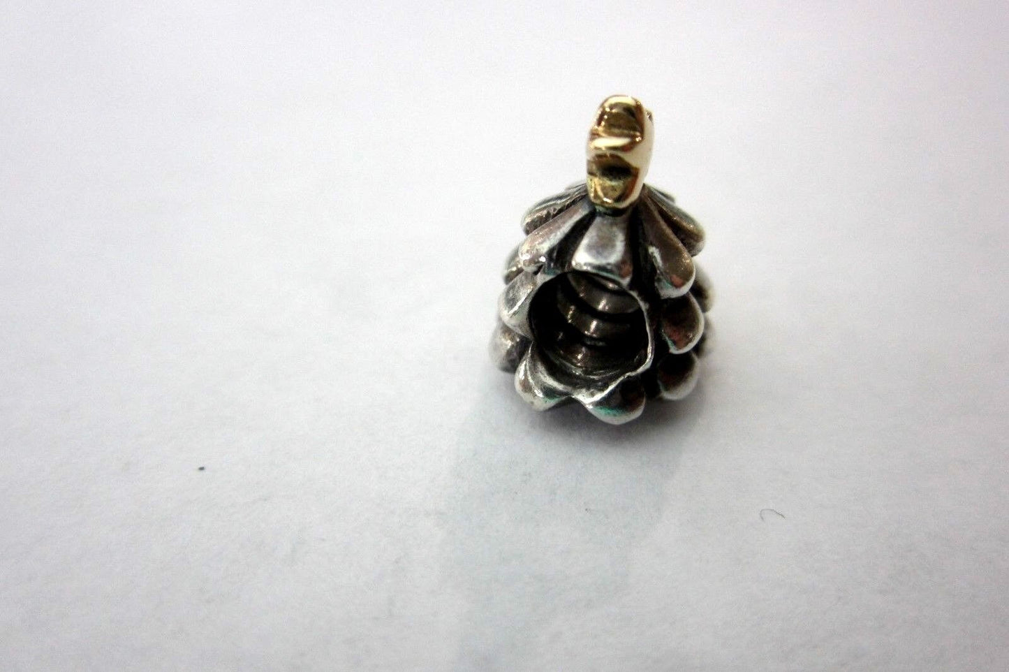 New Pandora Charm Bead - Sterling Silver 14k Gold 790365 Christmas Tree Retired