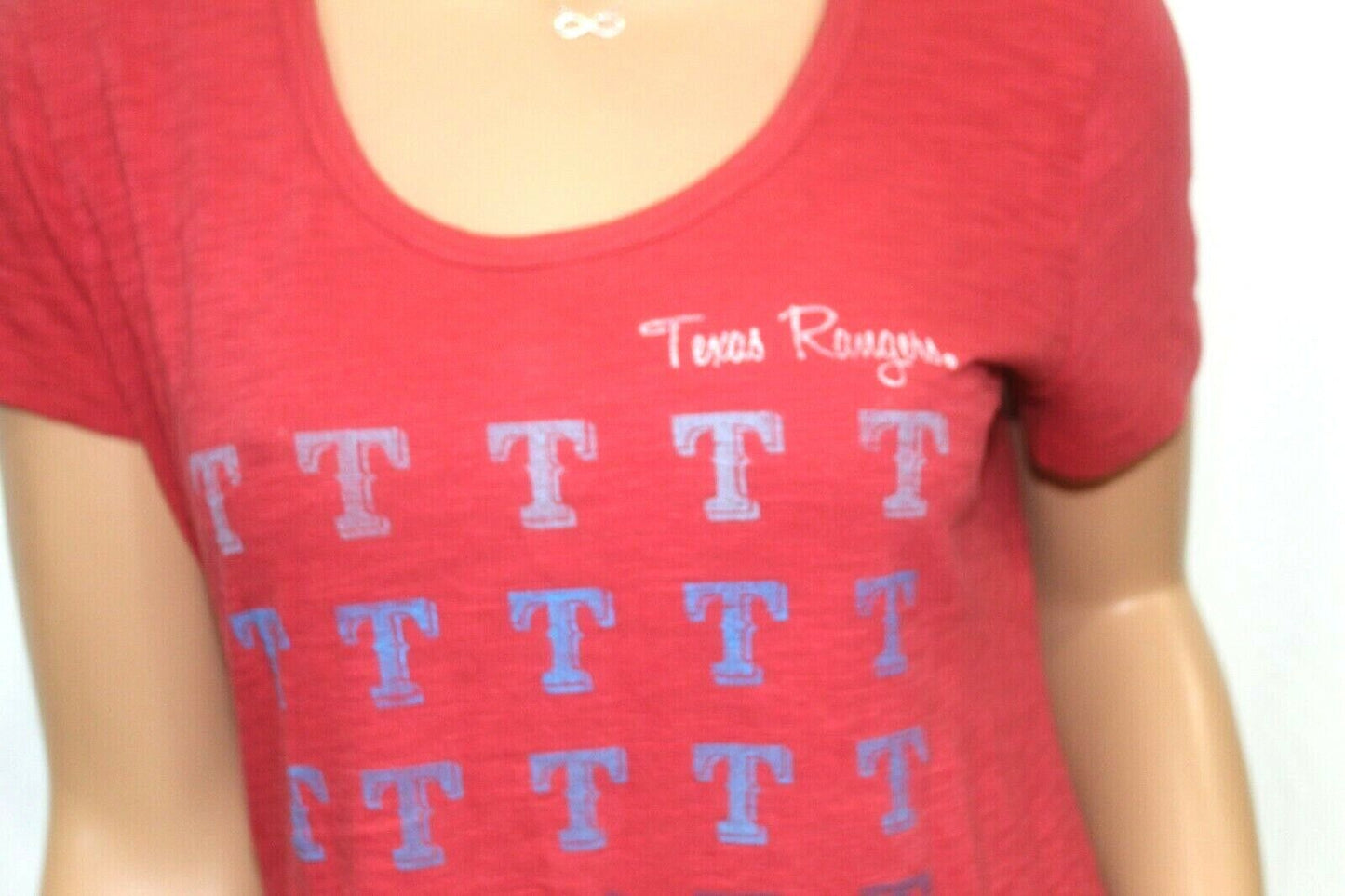 Women's  Forty Seven Brand Texas Rangers Logo MLB  Baseball T-Shirt Sz XL