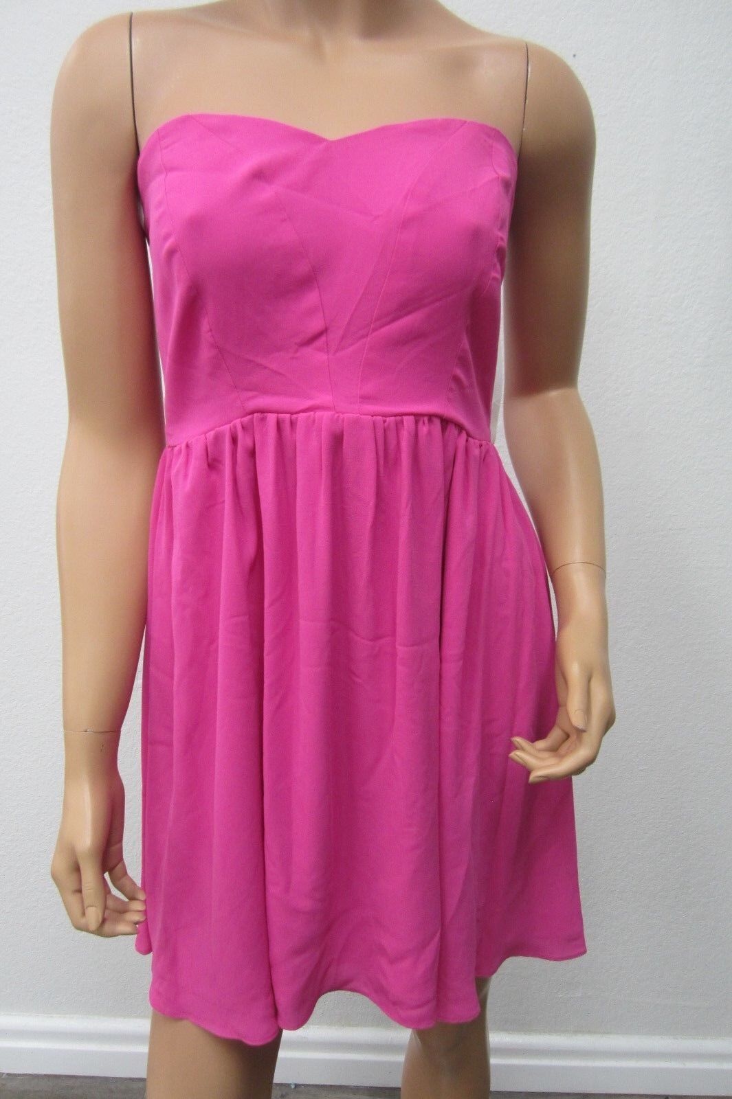 *NWT* ($118.00)   AQUA  SUPER CUTE Strapless Fully Lined Dress  Size Large