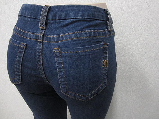 NWT Miss Me Womens Mid Rise Wide Leg Denim Jeans Med Blue MS4480W34 Sz 27 x 34