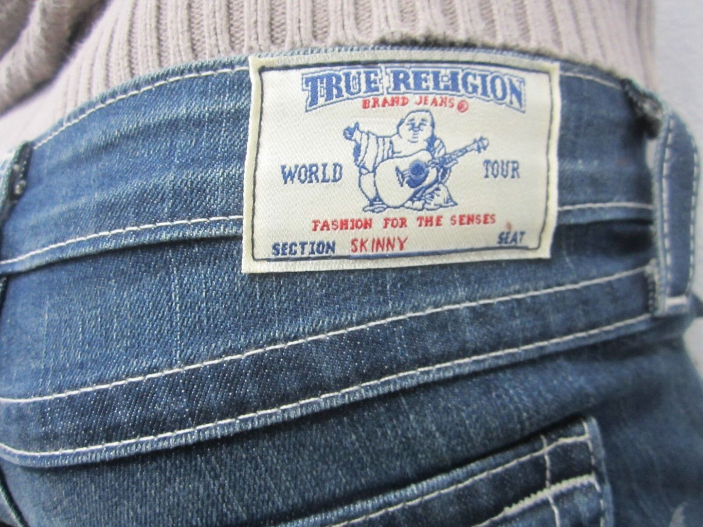 AUTHENTIC NWTTrue Religion Womens Jeans Skinny WFLP Size 25 x 32Inseam Low Rise