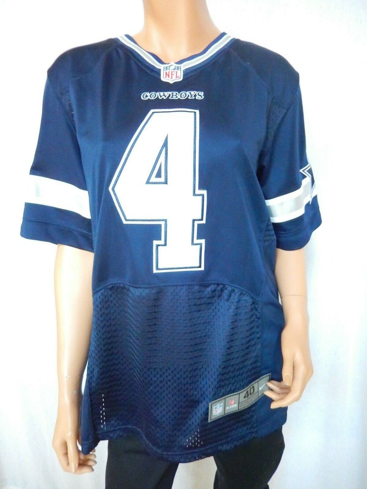 NEW Dallas Cowboys Dak Prescott #4 Nike On Field Navy Sewn  Jersey Men's Size 40