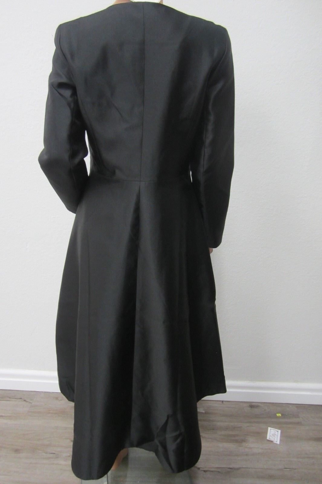 *NWT*  Leslie Fay Designer Black Polished High Low Dress VERY CLASSY Sz 6