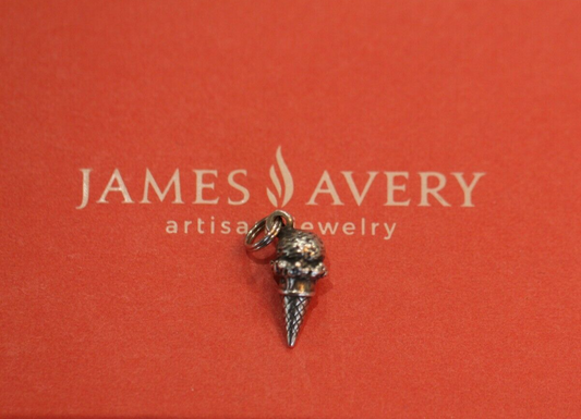 *RETIRED*  3D James Avery Sterling Silver Ice Cream Cone Charm