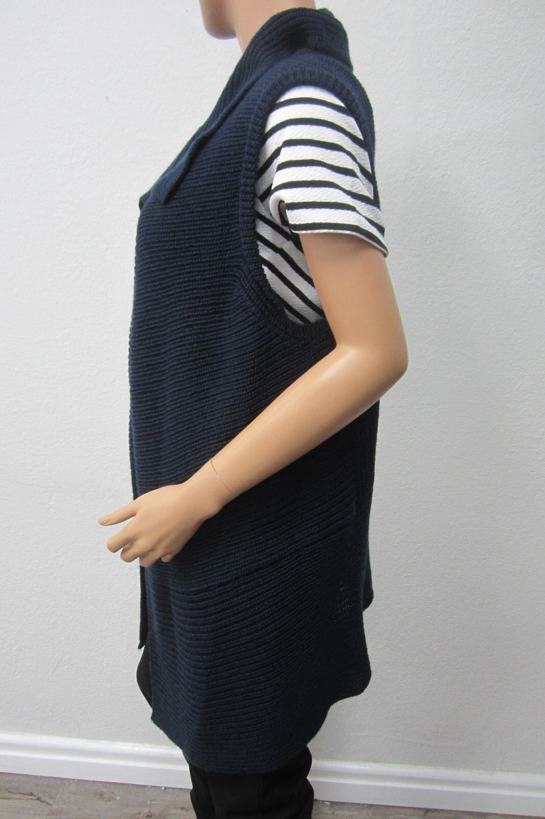 *NWT* $89 CHICOS Knit Johanna Soft & Cozy Sweater Vest  DEEP NAVY  SIZE 3