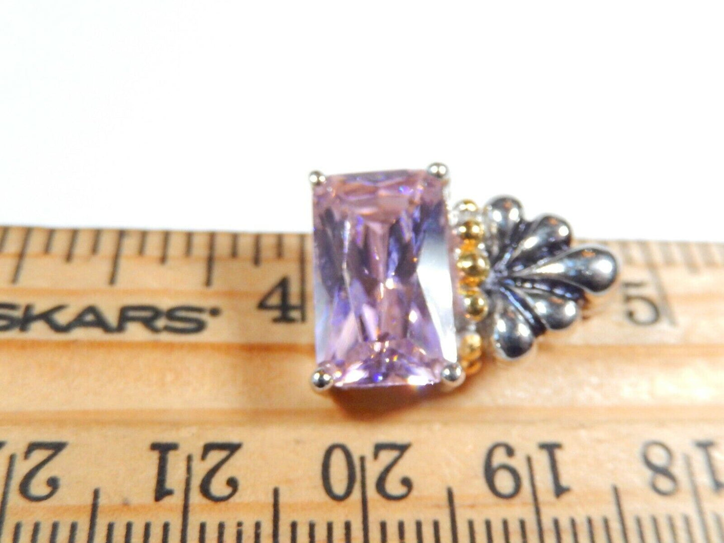 *NEW*   SALE! 5CT Flawless Pink Sapphire Sterling Silver Pendant