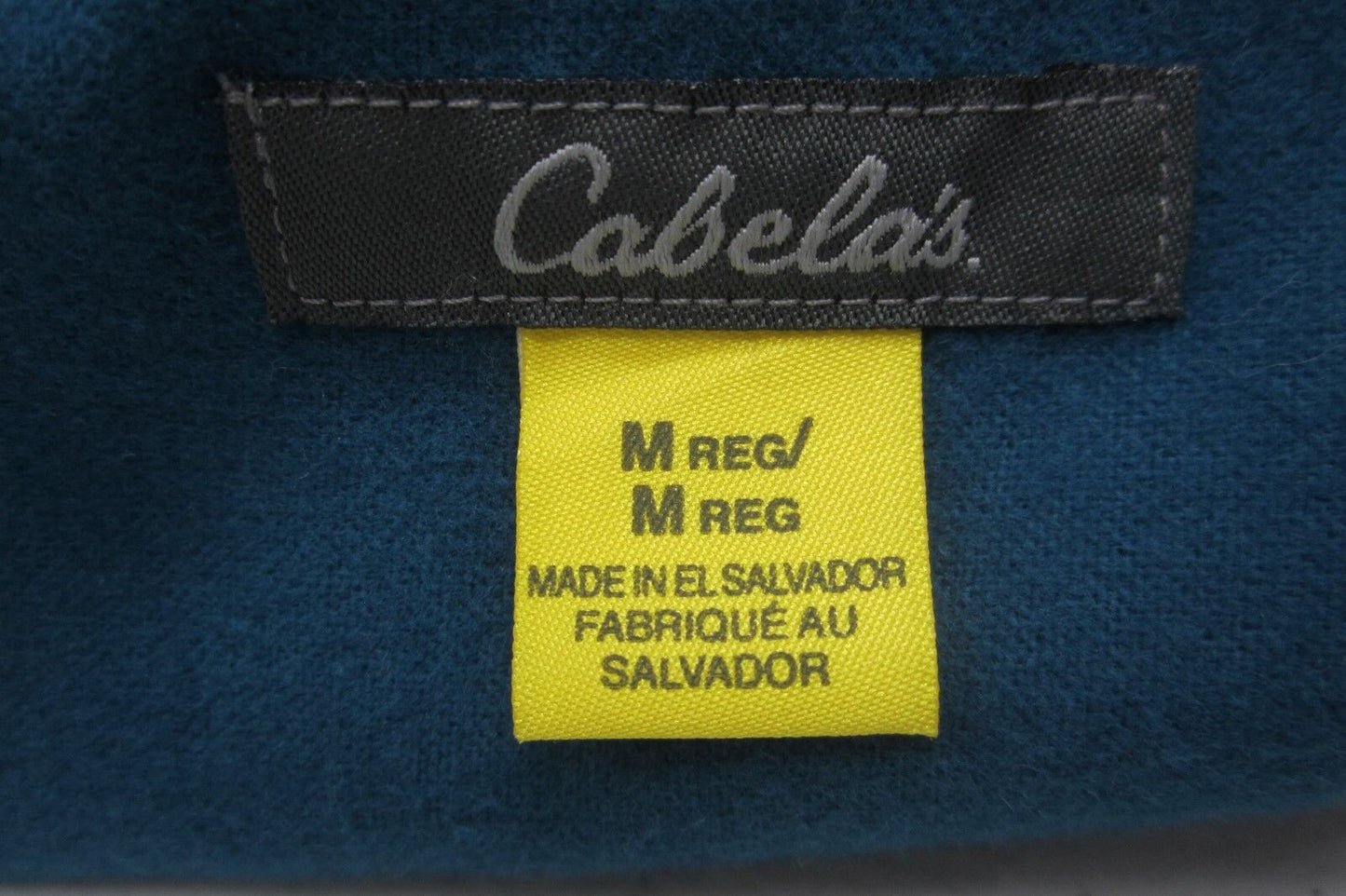 *MINT*Cabelas Women's Thick Warm Blue Flanel Regular Long Sleeve Shirt Sz Med