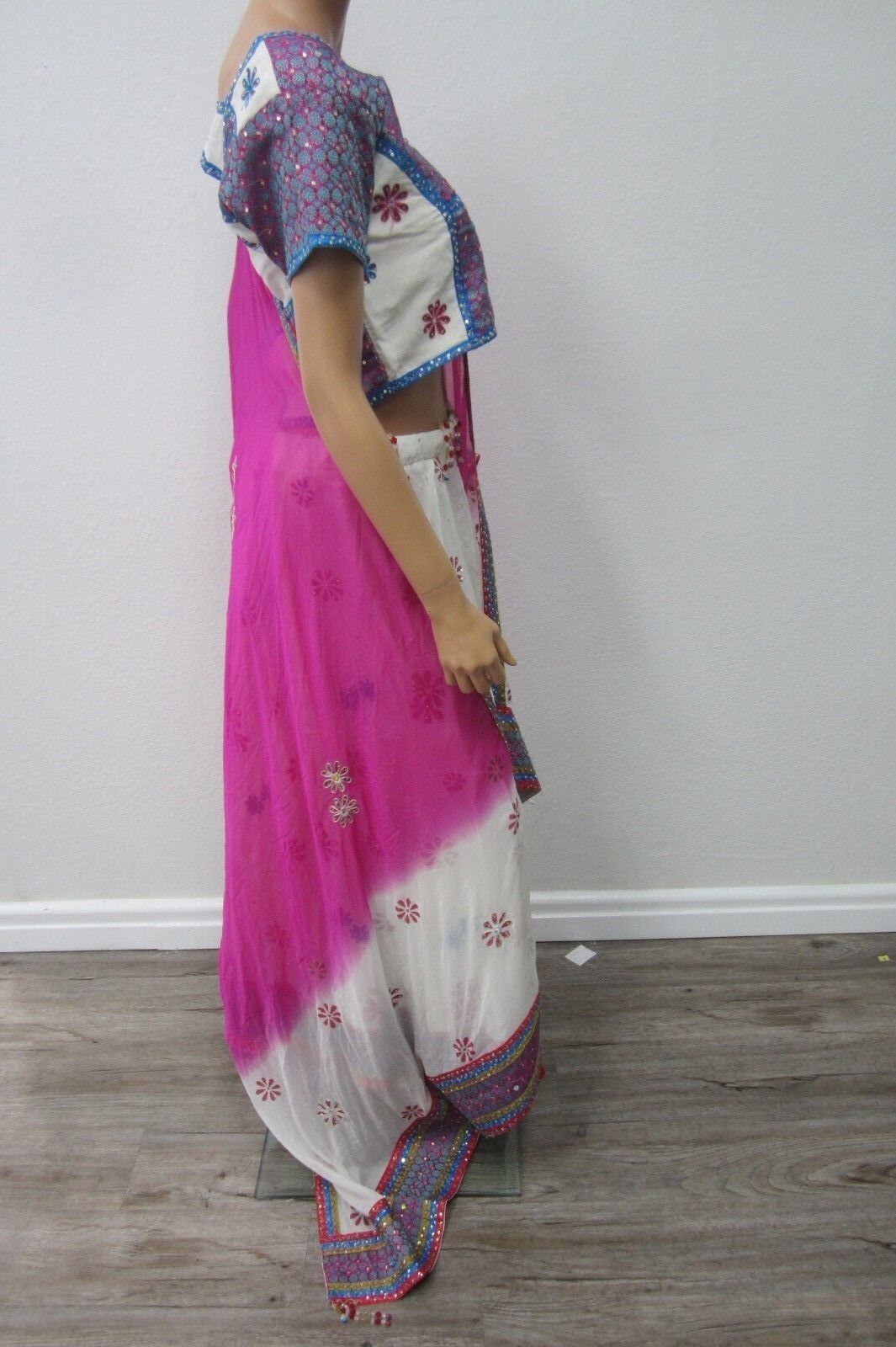 Beautiful Party Evening 3 Pc  Saree Women Fashion Clothing Wrap Sari