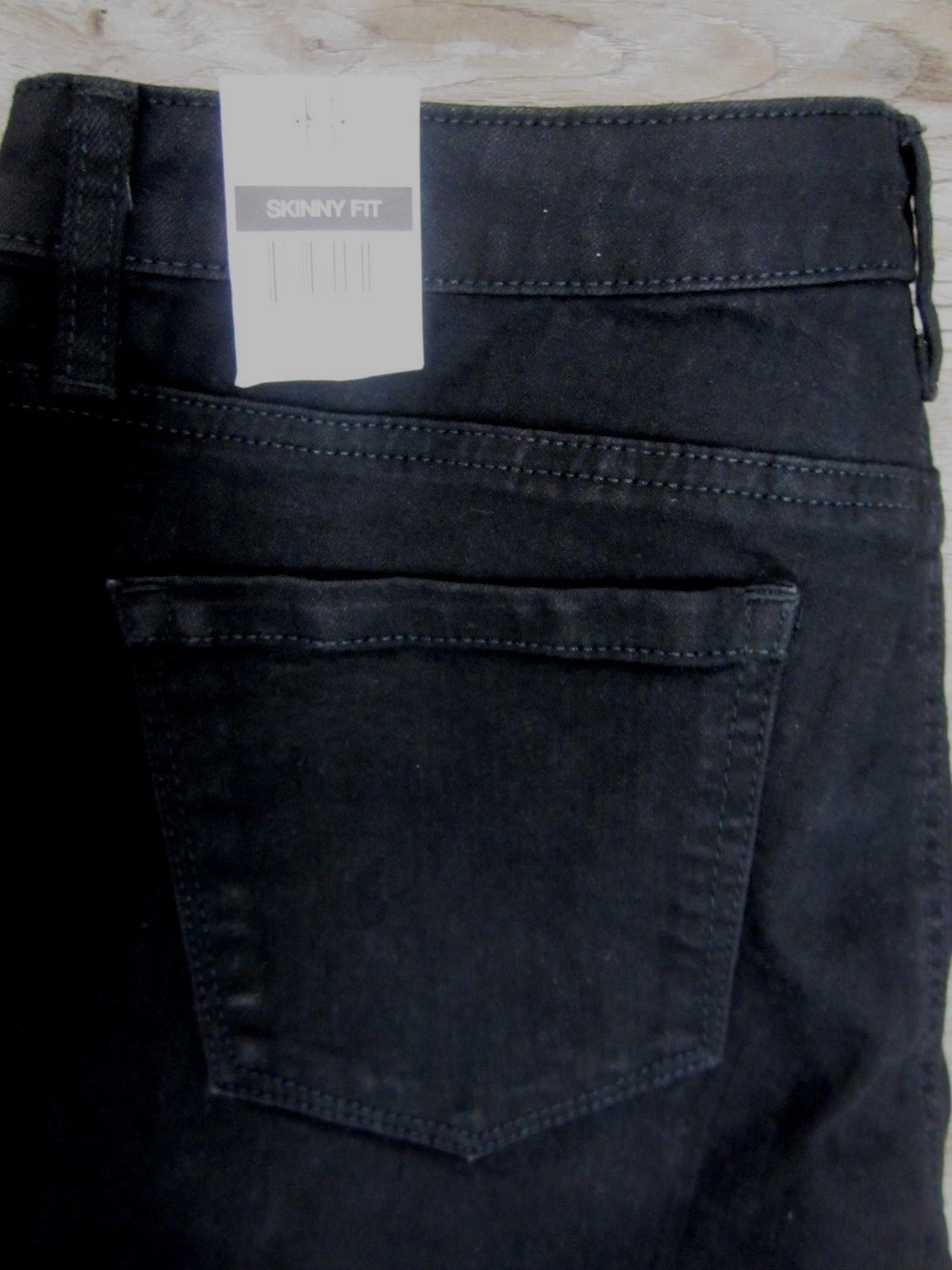 NWT HANNAH Black Women's Denim Jeans Skinny Fit Size12 Short Skinny X 28" Inseam