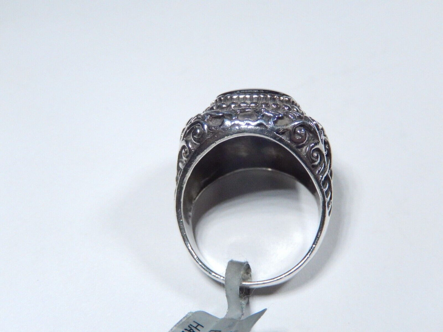 *VINTAGE*   Black Onyx Ring  Sterling Silver Ring Handmade Ring Boho Ring Size 8