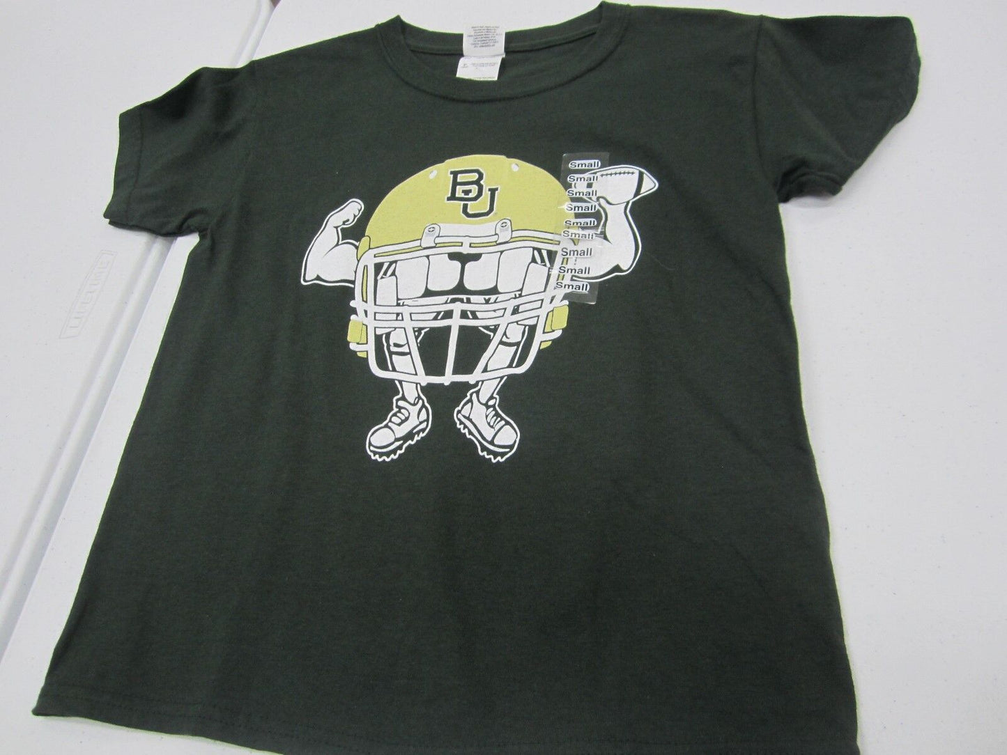 NEW Baylor University Gildan YouthT Shirt Solid 100% Cotton Short Sleeve Sz S