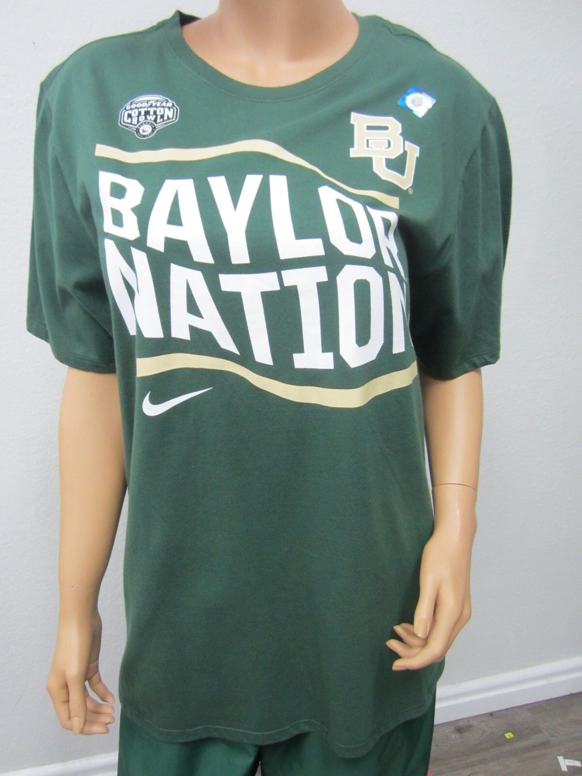 NEW Nike Regular Fit University of Baylor Bears Crewneck T Shirt  Size Large