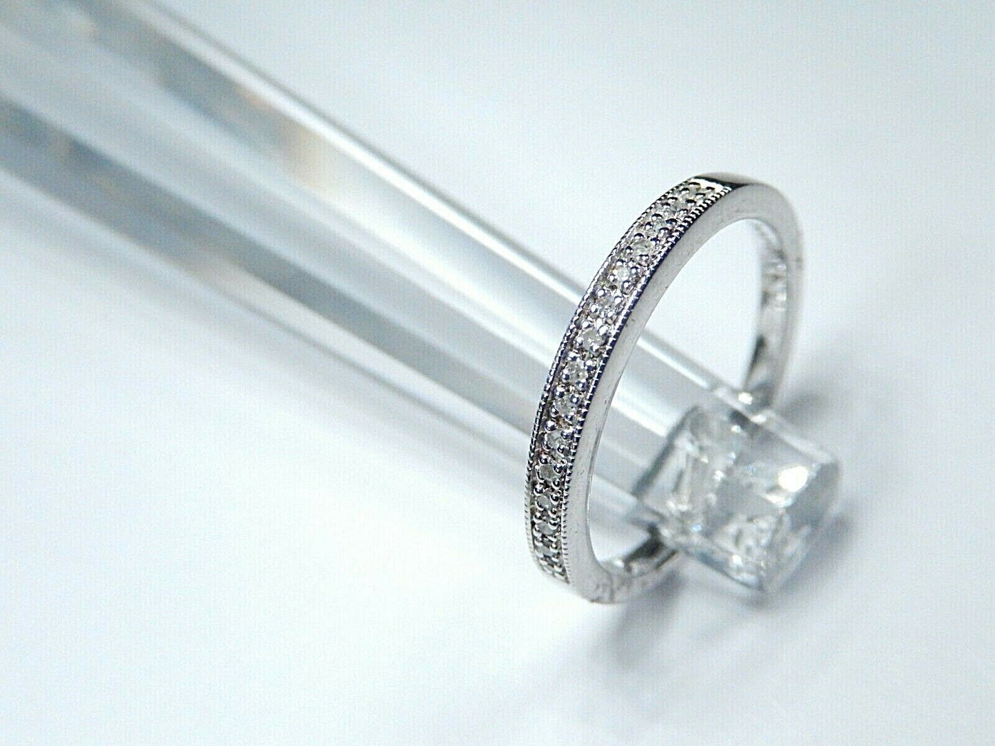 15 Diamond Platinaire Women's Wedding Ring Band 2.5mm Wide Size7.25