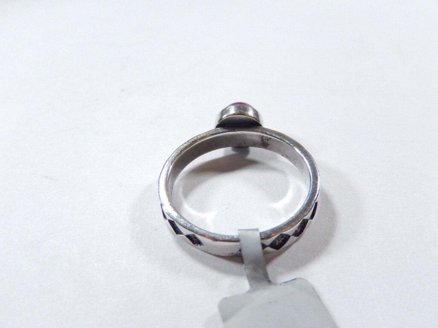 *VINTAGE*  Southwest Sterling Silver 925 Purple Cabochon Ring Size 9