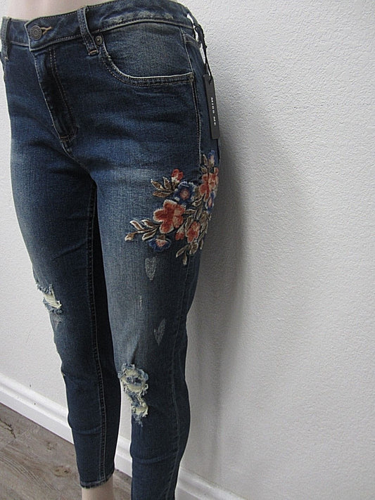NWT WOMEN'S MISS ME JEANS M2056AK MID RISE ANKLE SKINNY CUT SIZE 27 x 27