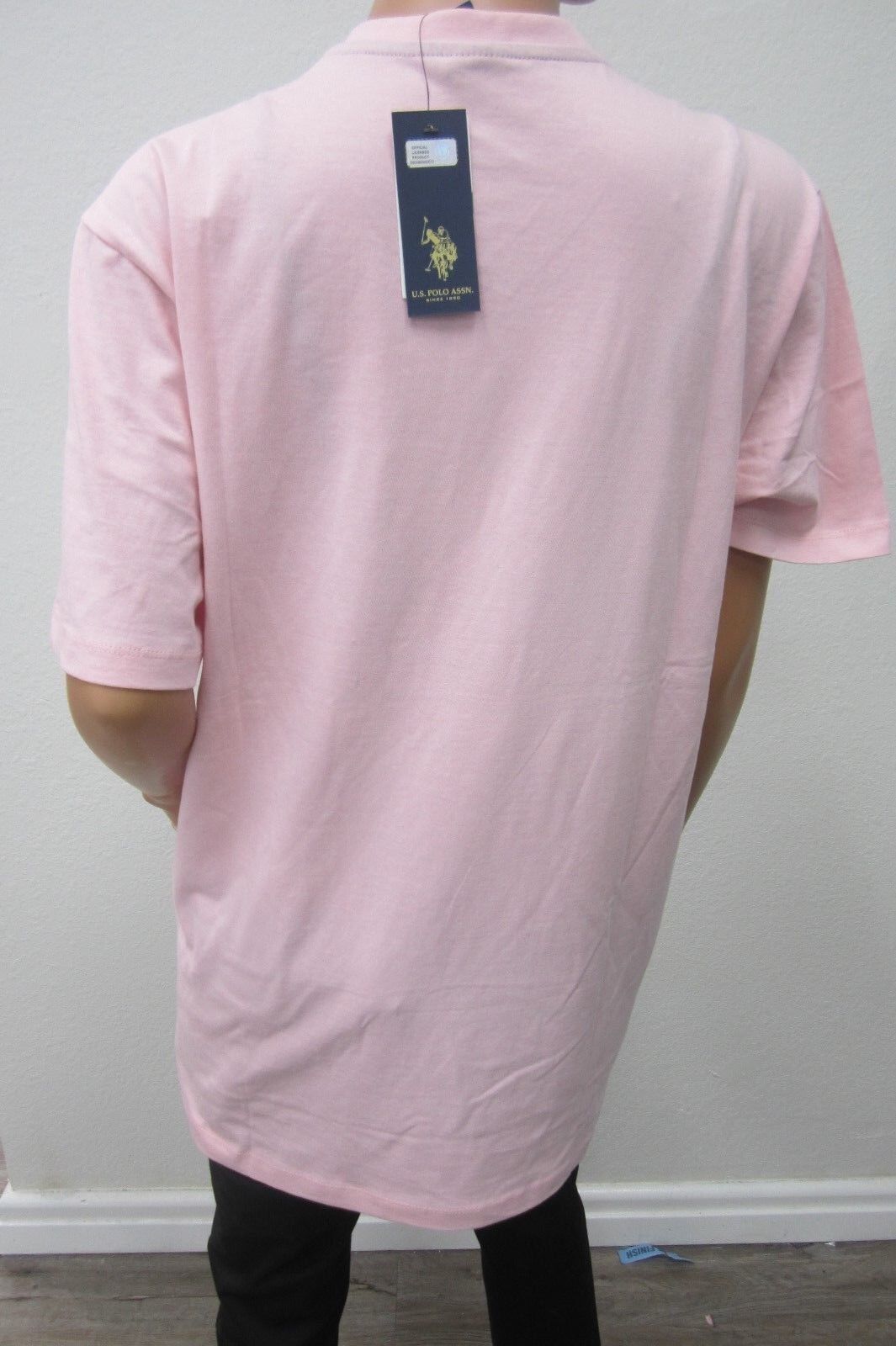 *NWT* US Polo Assn Unisex L Short Sleeve  Pink Pullover Pocket T-Shirt